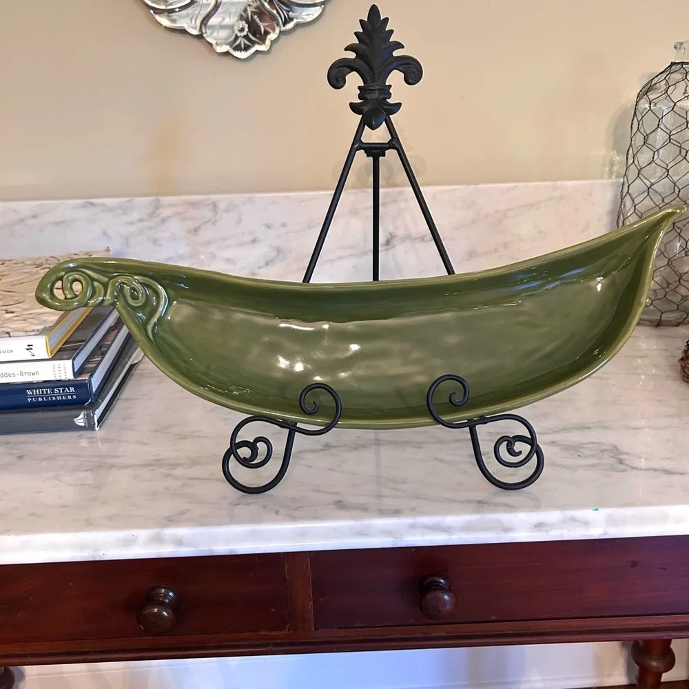 Pottery Barn garden crudité serving dish.